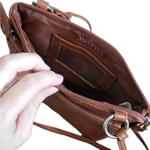 Merona Brown Crossbody Bag - Picture 6 of 6